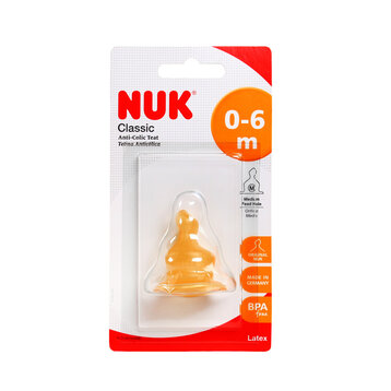 NUK соска латекс  0-6 мес (M) (701113) Производитель: Германия MAPA GmbH